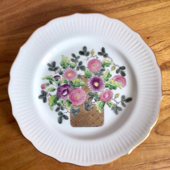 Vintage RFB for Tastesetter Golden Bouquet Plates - Set of 2 - Picture 6 of 9